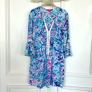 Lilly Pulitzer Hollie Tunic Dress / size M, Rayon, unlined, excellent condition